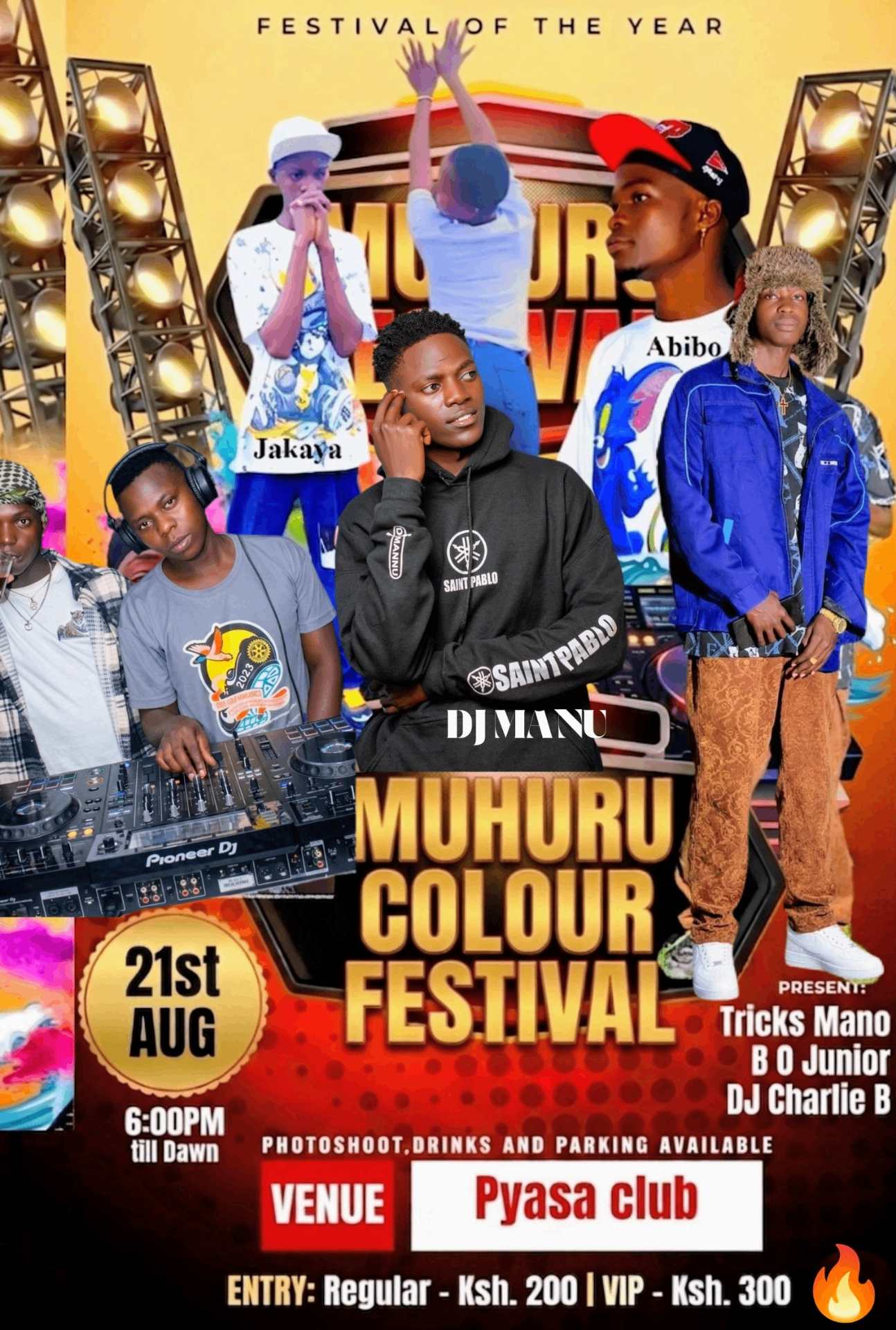 Muhuru Colour Festival — Pyasa Club